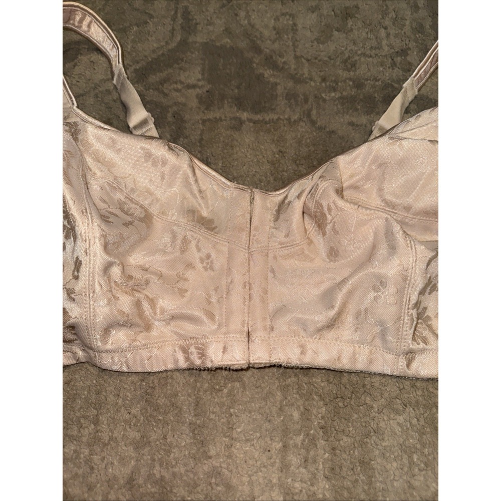 Comfort Choice Womens Nude Wireless Easy  Front-Close‎ Wireless Bra Plus Sz 48DD - Picture 4 of 6